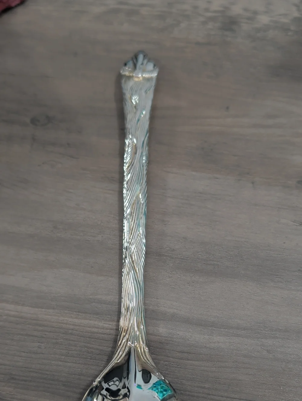 Vintage Silver Plated Santa Headed Serving Utensil